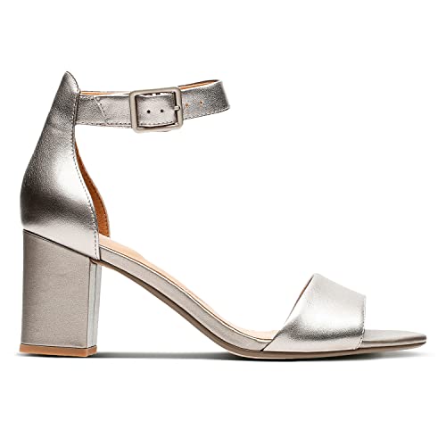 Clarks Damen Deva Mae Pumps, Pewter Leather, 40 EU von Clarks