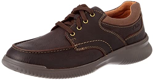 Clarks Herren Donaway Edge Oxford, Brown Leather, 44 EU von Clarks