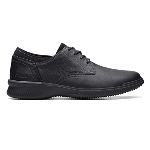 Clarks Herren Donaway Plain Oxford, Black Leather, 40 EU Weit von Clarks