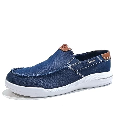 Clarks Herren Driftlite Step Flacher Slipper, Navy Combi, 45 EU von Clarks