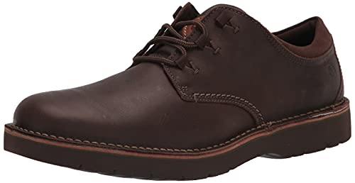 Clarks Herren Eastford Low Oxford, Dunkelbraunes Leder, 45.5 EU von Clarks