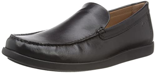 Clarks Herren Ferius Creek Hausschuh, Black Leather, 42 EU von Clarks
