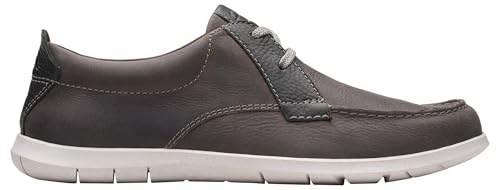 Clarks Herren Flexway Lace, Hellgrau Lea, 39.5 EU von Clarks