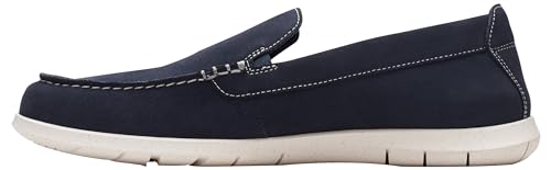 Clarks Herren Flexway Step Flacher Slipper, Navy Suede, 43 EU von Clarks