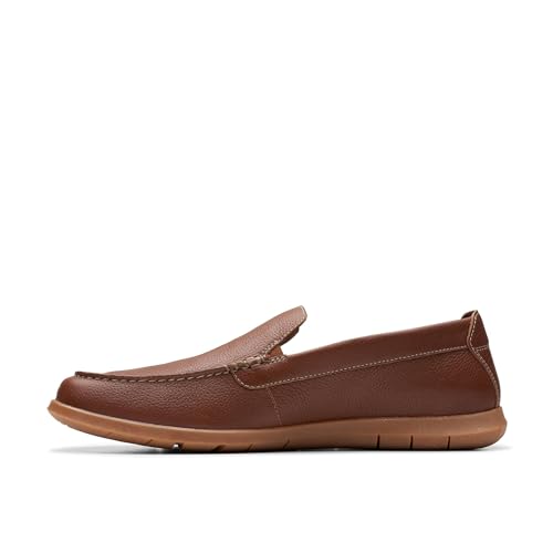 Clarks Herren Flexway Step Mokassin, Hellbraun, 43 EU von Clarks