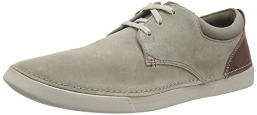 Clarks Herren Gereld Lace Sneaker, Sage Wildleder, 44.5 EU von Clarks