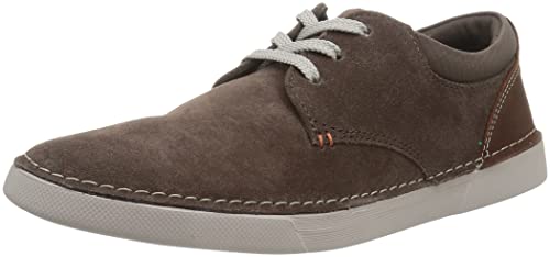 Clarks Herren Gereld Lace Sneaker, Taupe Wildleder, 42.5 EU von Clarks