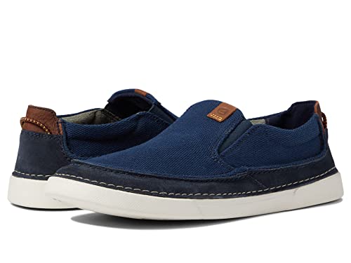 Clarks Herren Gereld Step Sneaker, Marineblau-Mix, 44.5 EU von Clarks