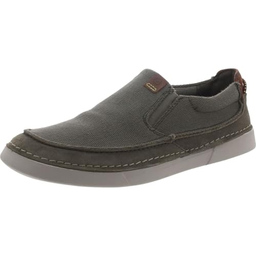 Clarks Herren Gereld Step Sneaker, Olivgrüne Kombi, 42 EU von Clarks