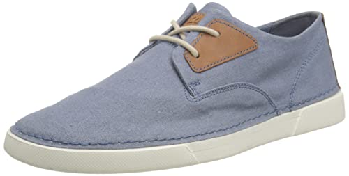 Clarks Herren Gereld Tie Sneaker, Blue Textile, 39.5 EU von Clarks