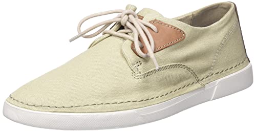 Clarks Herren Gereld Tie Sneaker, Sand Textile, 39.5 EU von Clarks