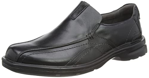 Clarks Herren Gessler Step Oxford, Black Leather, 44 EU von Clarks