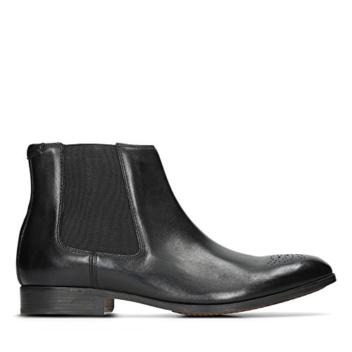 Clarks Herren Gilmore Chelsea Boots, Schwarz (Black Leather), 44.5 EU von Clarks