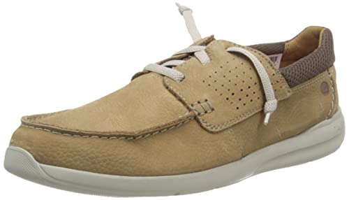 Clarks Herren Gorwin Moc Hausschuh, Dunkler Sand Nubuk, 41.5 EU von Clarks