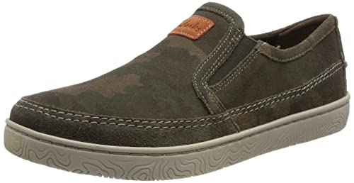 Clarks Herren Hodson Step Sneaker, Olive Camo, 39.5 EU von Clarks