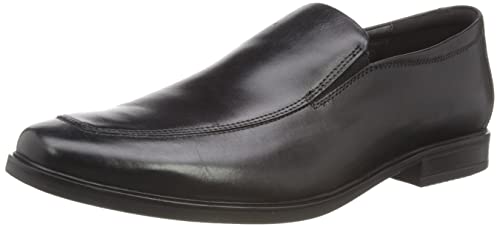 Clarks Herren Howard Edge Slipper, Black Leather, 39.5 EU von Clarks