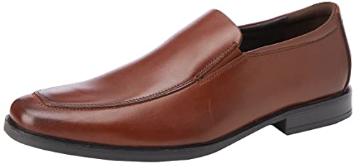 Clarks Herren Howard Edge Slipper, Tan Leder, 41.5 EU von Clarks