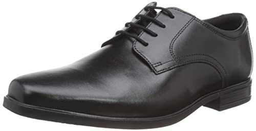 Clarks Herren Howard Walk Oxford, Schwarzes Leder, 42 EU von Clarks