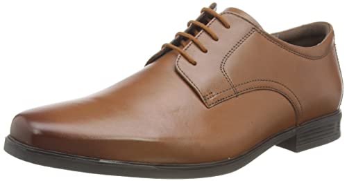 Clarks Herren Howard Walk Oxford, Dark Tan Lea, 43 EU von Clarks