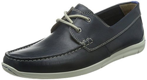 Clarks Herren Karlock Step Bootsschuhe, Blau (Navy Leather) von Clarks