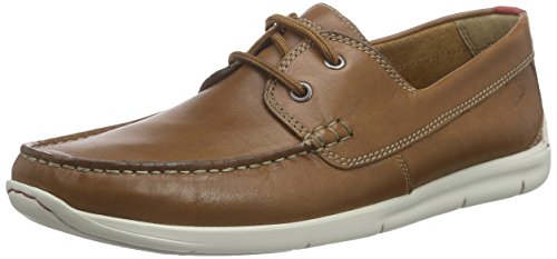 Clarks Herren Karlock Step Bootsschuhe, Braun (Tan Leather) von Clarks