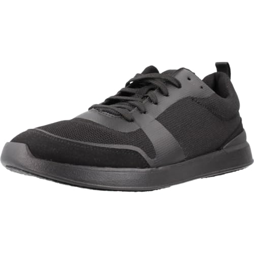 Clarks Herren LT Lace Sneaker, Black Knit, 41 EU von Clarks