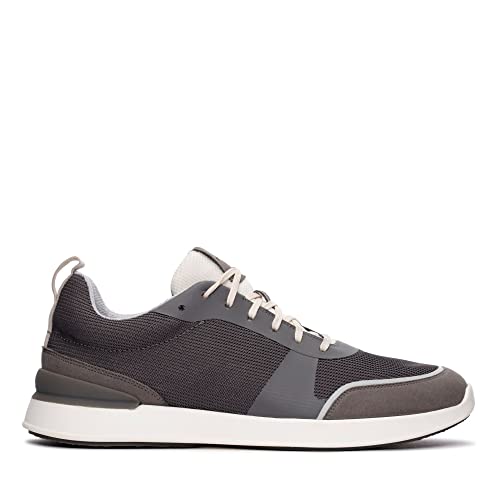 Clarks Herren LT Lace Sneaker, Grey Knit, 46 EU von Clarks