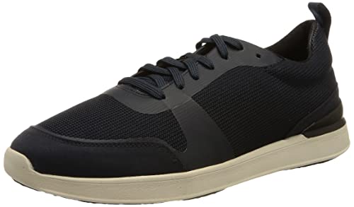 Clarks Herren LT Lace Sneaker, Navy Knit, 39.5 EU von Clarks