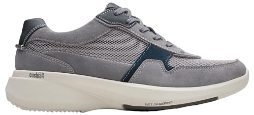 Clarks Herren Lehman Race Sneaker, Dark Grey Combi, 42 EU von Clarks