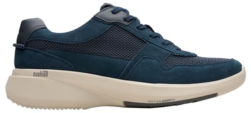 Clarks Herren Lehman Race Sneaker, Navy Combi, 41 EU von Clarks