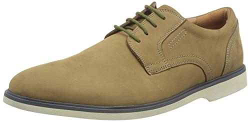 Clarks Herren Malwood Lace Oxford, Dark Sand, 39.5 EU von Clarks