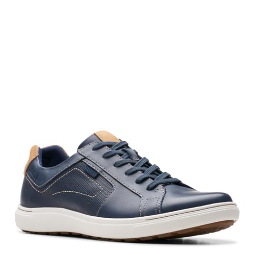 Clarks Herren Mapstone Lace, Navy Leather, 39.5 EU von Clarks