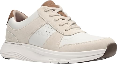 Clarks Herren Motion Trek Go Sneaker, Ivory Combi, 46 EU von Clarks