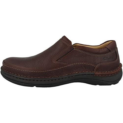 Clarks Herren Nature Easy Slipper, Mahagoni Leder, 44 EU von Clarks