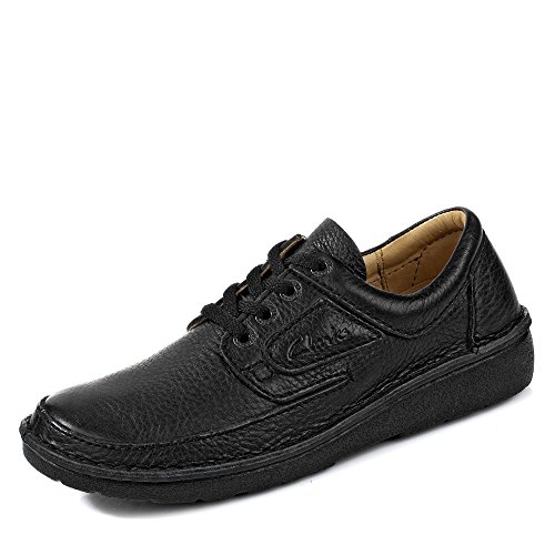 Clarks Herren Nature II Derby, Schwarz (Black), 44 EU von Clarks