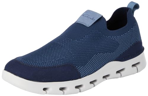 Clarks Herren Nature X Ease Flacher Slipper, Navy, 42.5 EU von Clarks