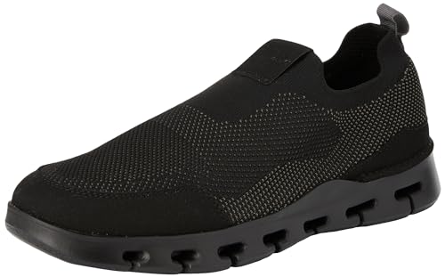 Clarks Herren Nature X Ease Flacher Slipper, Schwarz Kombi, 46 EU von Clarks