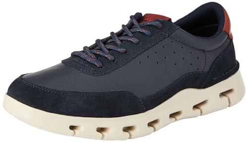 Clarks Herren Nature X One Sneaker, Marineblau (Leder), 41.5 EU von Clarks