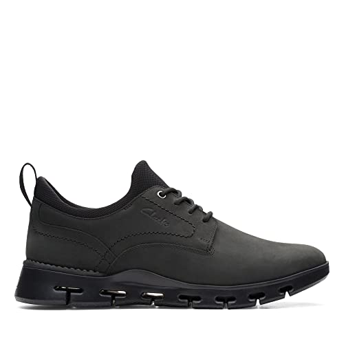 Clarks Herren Nature X Two Sneaker, Black Nubuck, 41 EU von Clarks