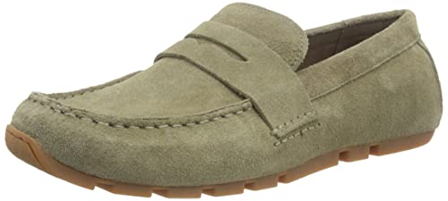 Clarks Herren Oswick Bar Mokassin, Olive Wildleder, 44.5 EU von Clarks