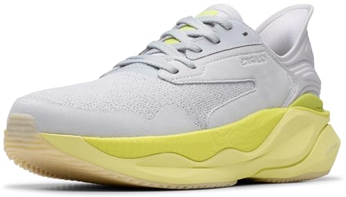 Clarks Herren Pace Sneaker, Lime Combi, 10.5 Wide von Clarks