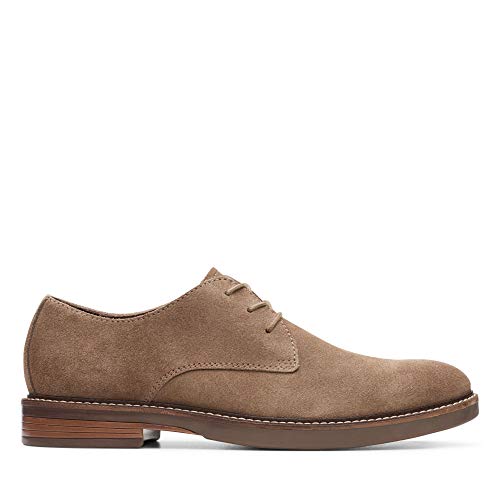 Clarks Herren Paulson Plain Derbys, Grün (Olive Suede Olive Suede) von Clarks