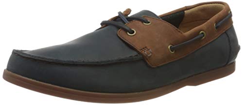 Clarks Herren Pickwell Sail Segelschuhe, Blau (Navy Combi), 44 EU von Clarks