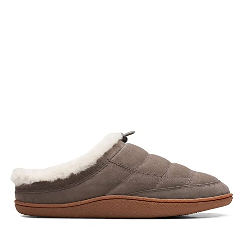 Clarks Herren Pilton Mule Hausschuh, Grey, 42 EU von Clarks