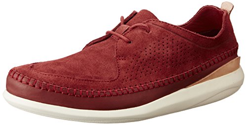 Clarks Herren Pitman Free Sneakers, Braun (Brick), 45 EU von Clarks