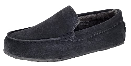 Clarks Herren Plüsch Pelz venezianischen Slipper, grau dunkel, 44.5 EU von Clarks