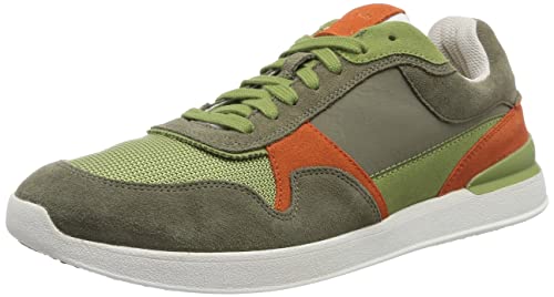 Clarks Herren RaceLite Tor Sneaker, Olive Combi, 40 EU von Clarks