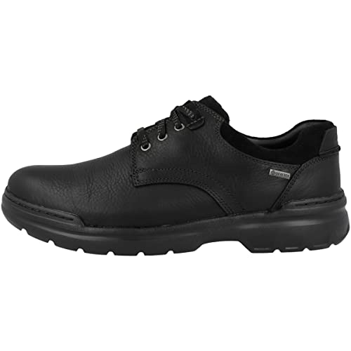 Clarks Herren Rockie2 LoGTX Oxford, Black Leather, 47 EU von Clarks