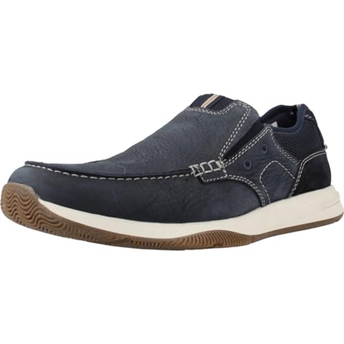 Clarks Herren Sailview Step Flacher Slipper, Navy Nubuck, 43 EU von Clarks