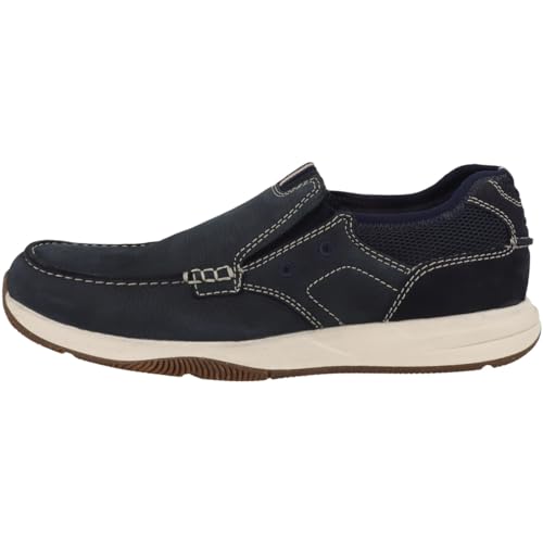 Clarks Herren Sailview Step Flacher Slipper, Navy Nubuck, 42 1/2 EU von Clarks